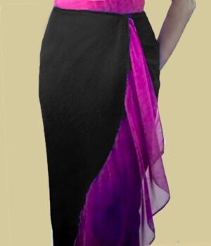 Wrap skirt with side ruffle LynOs-SK001