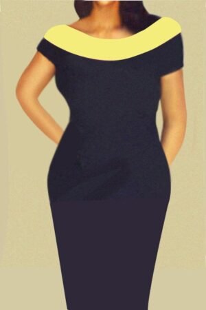 Bateau-neck dress DrBateau-001
