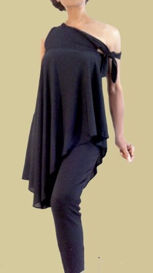 Lop-shoulder Pantset PSet-001