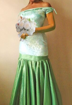 Ice green mermaid dress