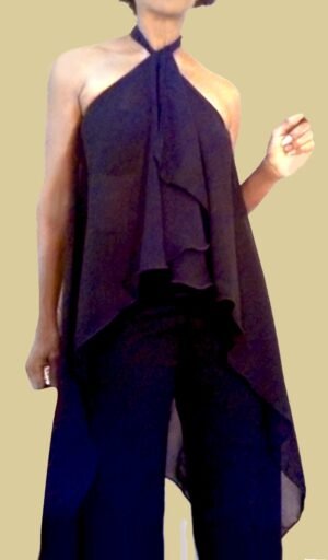 Flowy chiffon wrap top TpFlowy-002