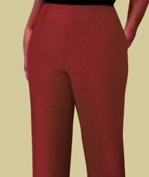 Burgundy ladies office pants