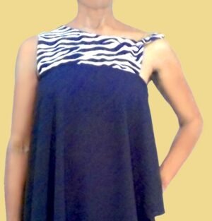 Asymmetrical top Zebra Yoke TpASym-001